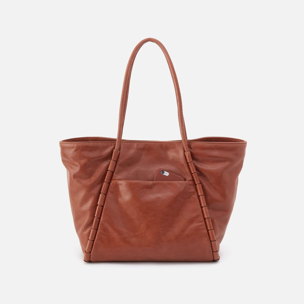 HOBO Recommended - Phoebe Tote In Smooth Leather - Saddle