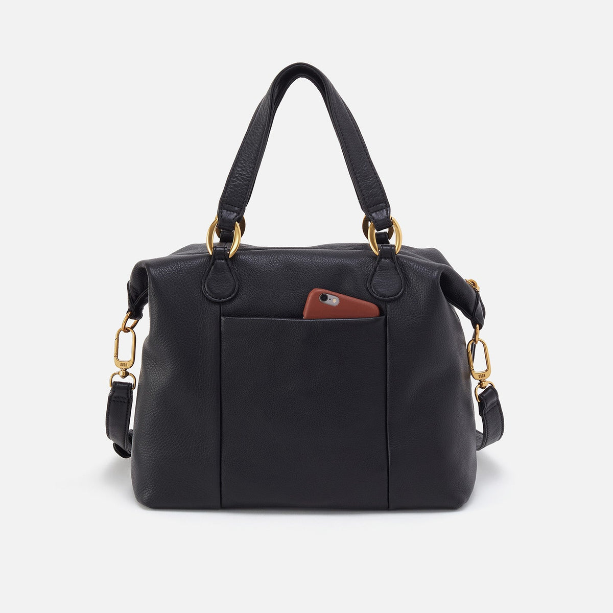 HOBO Quality - Harley Satchel In Pebbled Leather - Black