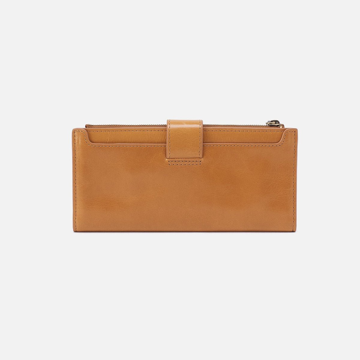 HOBO Great Value - Dunn Continental Wallet In Polished Leather - Natural
