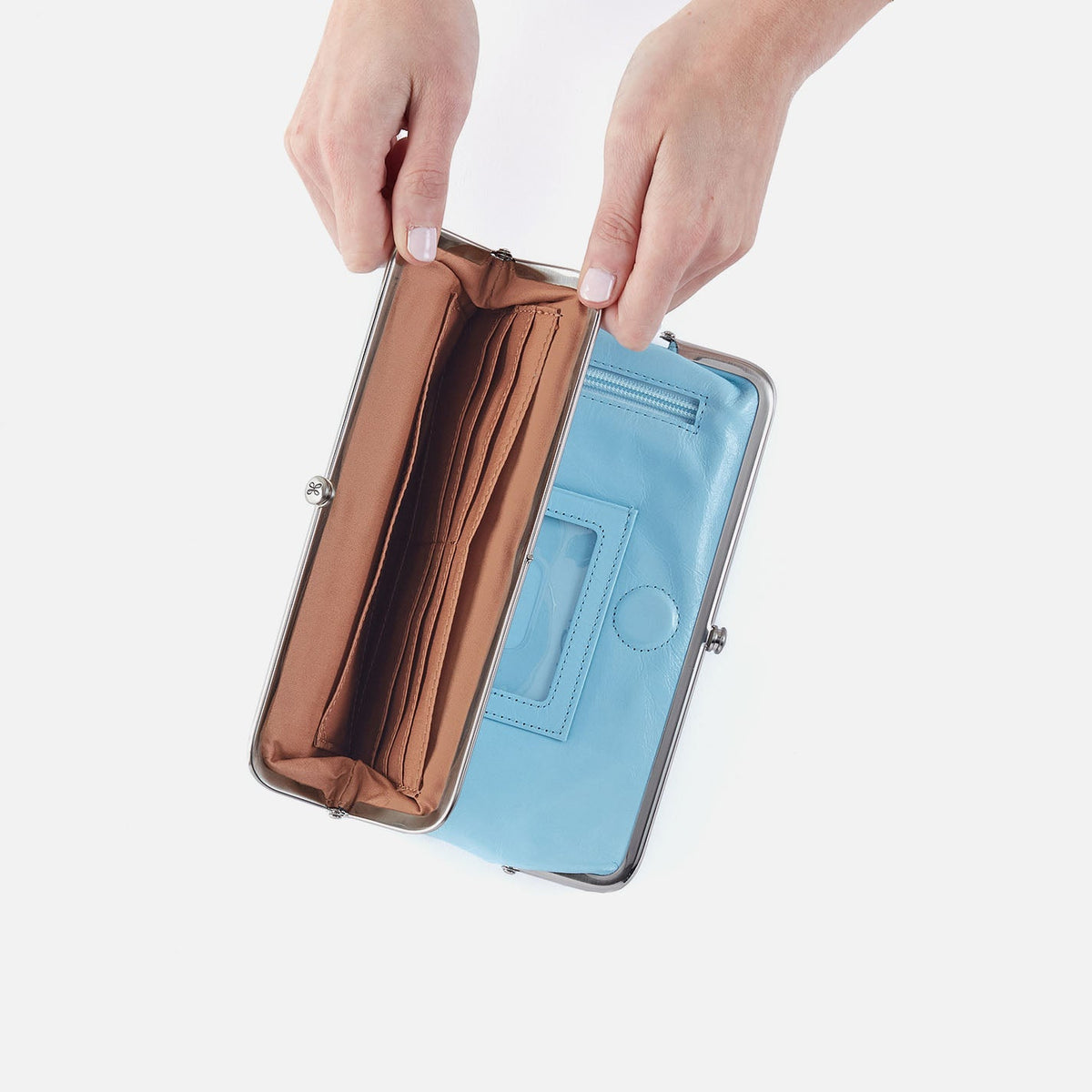 HOBO Value - Lauren Clutch-Wallet In Polished Leather - Stratosphere