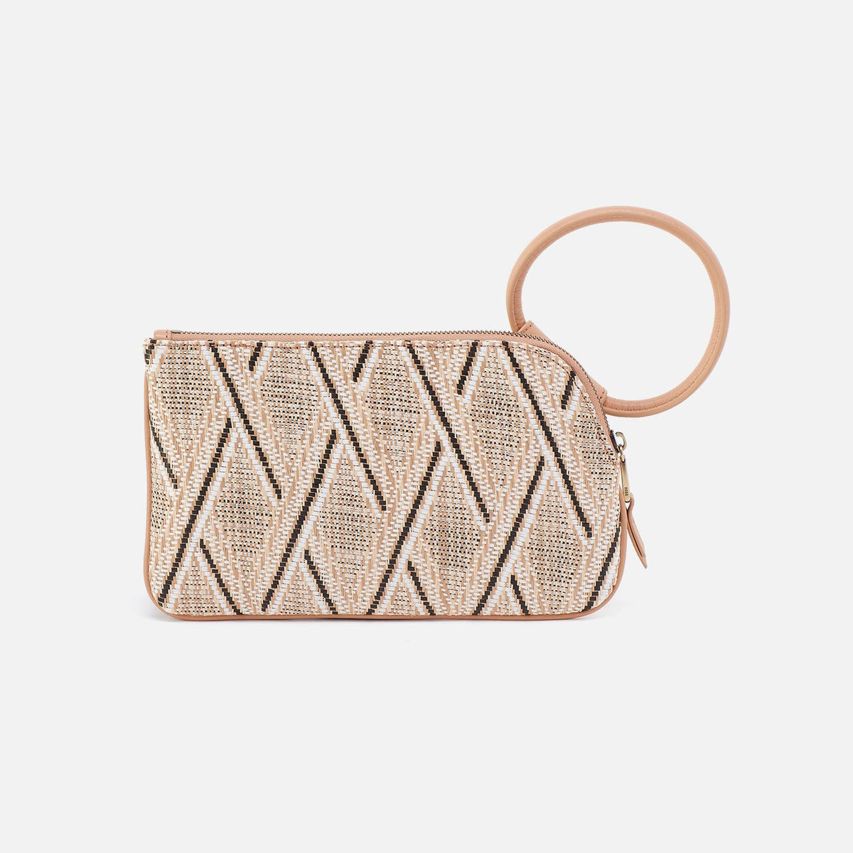 HOBO Great Value - Sable Wristlet In Multi Weave With Leather Trim - Cream Raffia