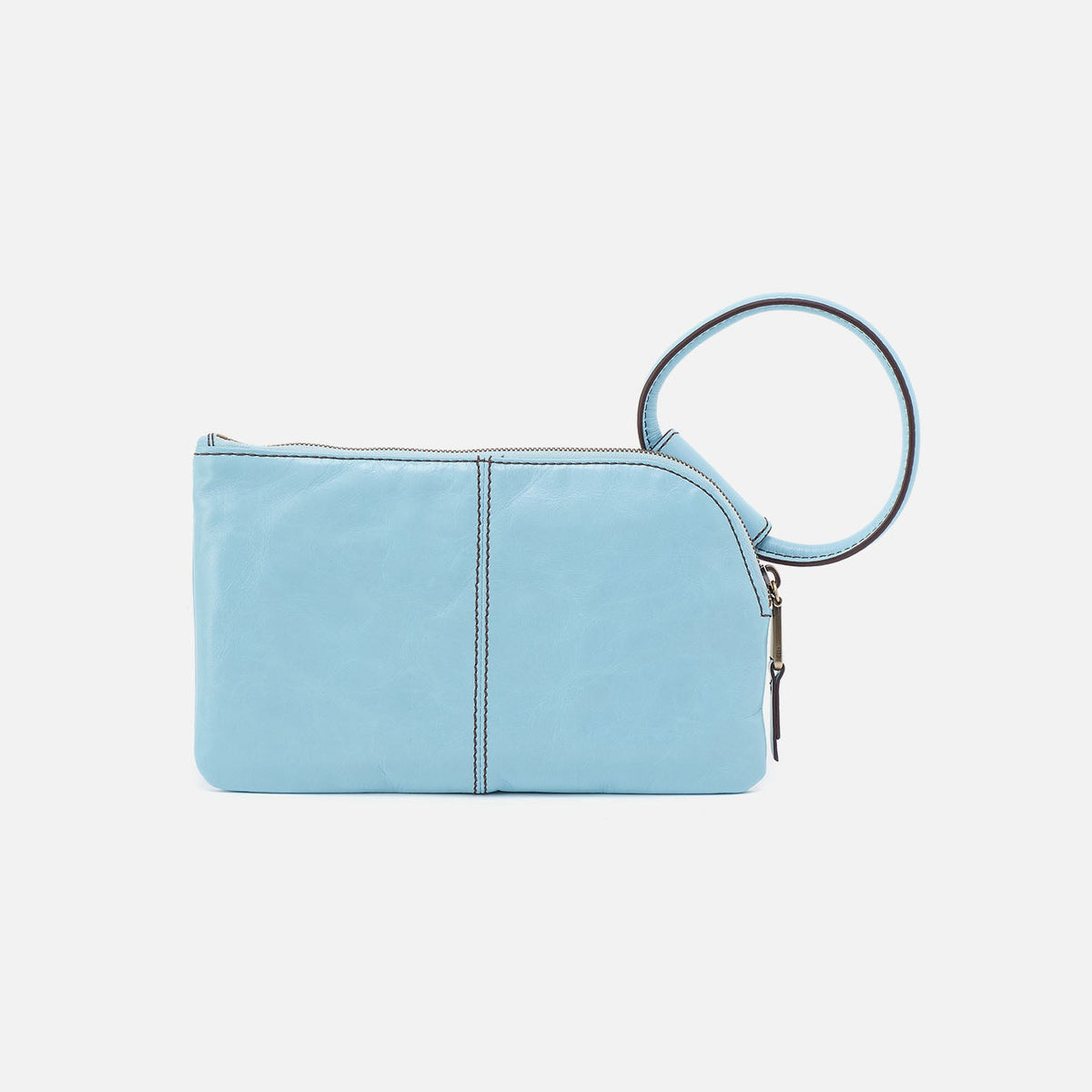 HOBO Classic - Sable Wristlet In Polished Leather - Stratosphere