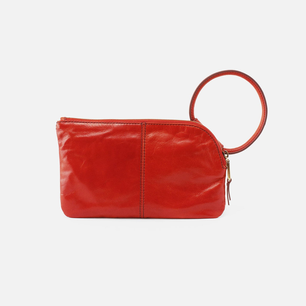 HOBO Top Pick - Sable Wristlet In Polished Leather - Grenadine