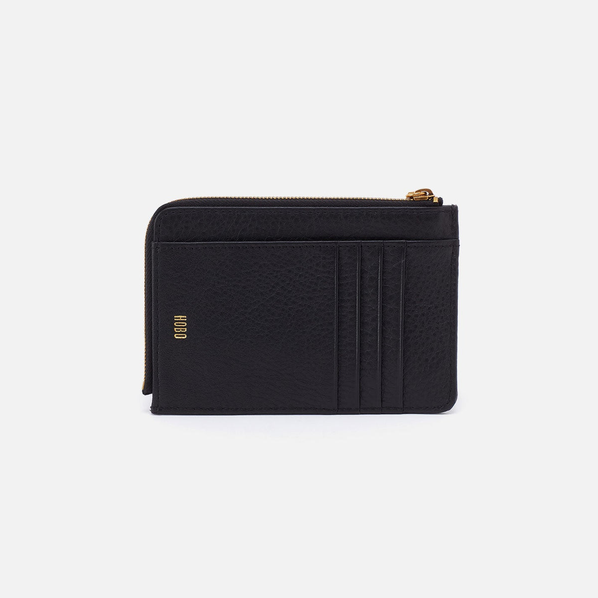 HOBO Discount - Tabby Zip Medium Wallet In Pebbled Leather - Black