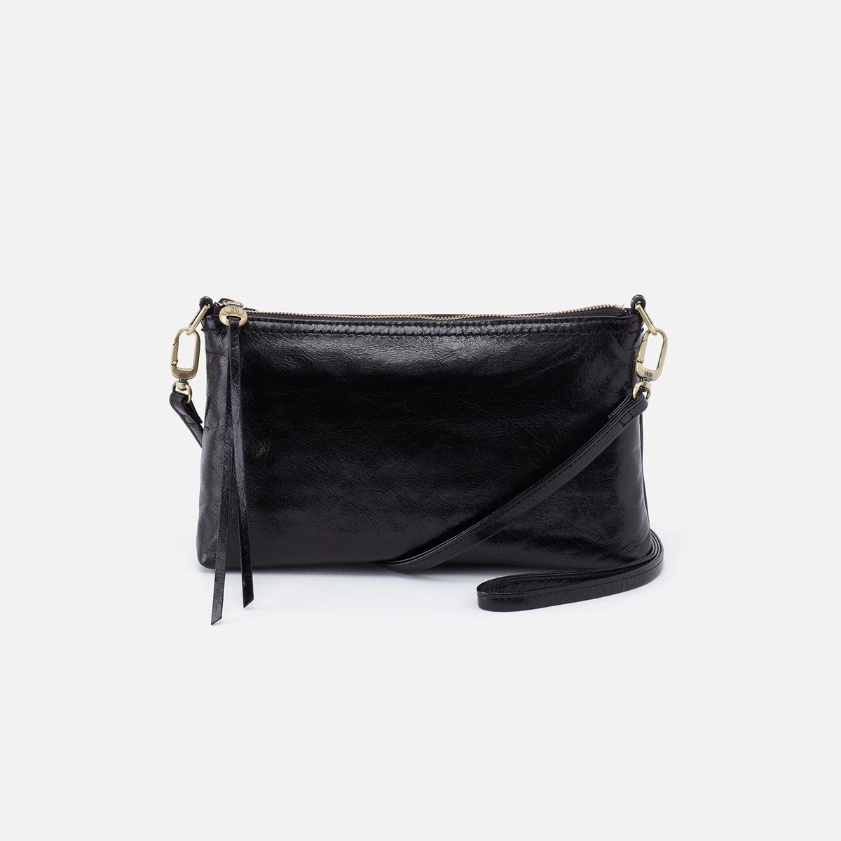 HOBO Smart Buy - Darcy Crossbody In Polished Leather - Black