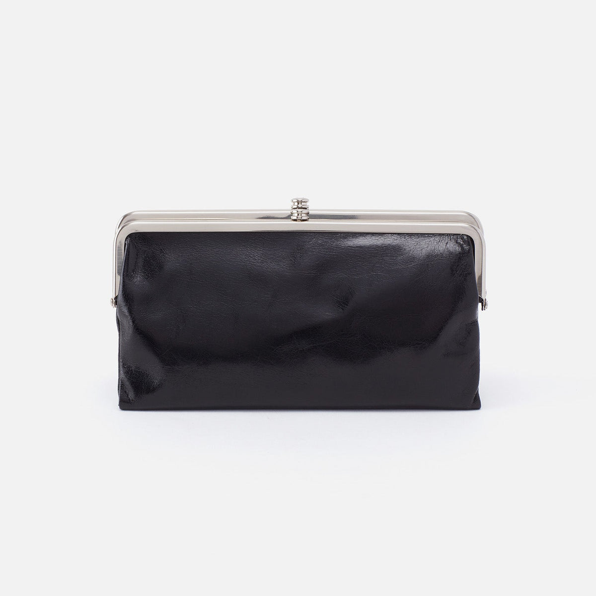 HOBO Essential - Lauren Clutch-Wallet In Polished Leather - Black