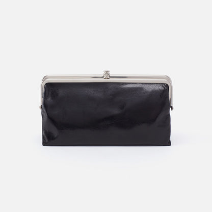 HOBO Essential - Lauren Clutch-Wallet In Polished Leather - Black