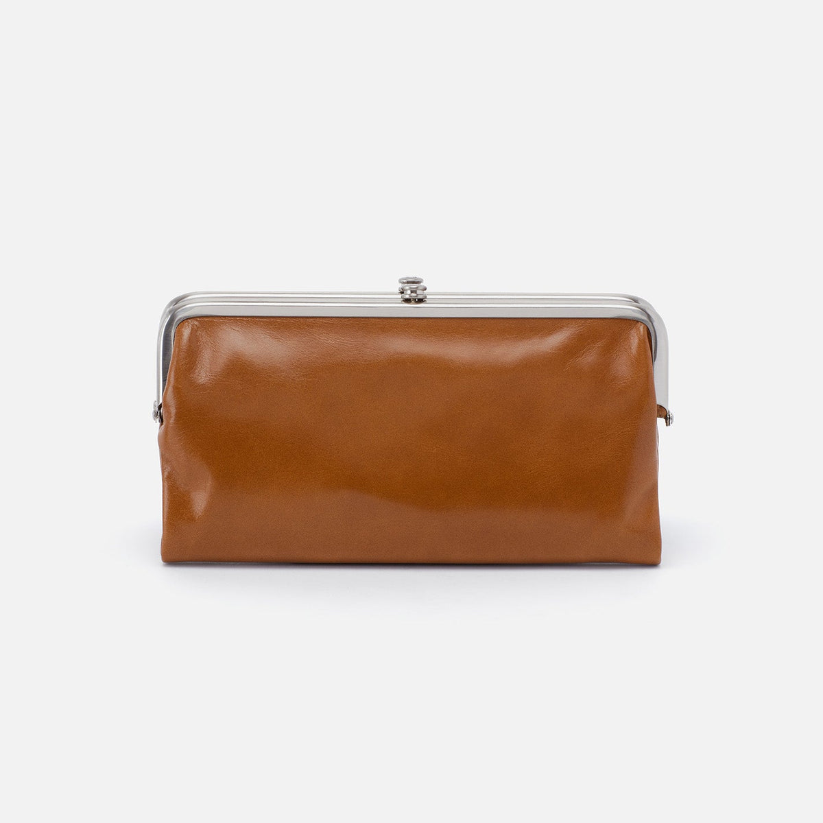 HOBO Trusted - Lauren Clutch-Wallet In Polished Leather - Truffle