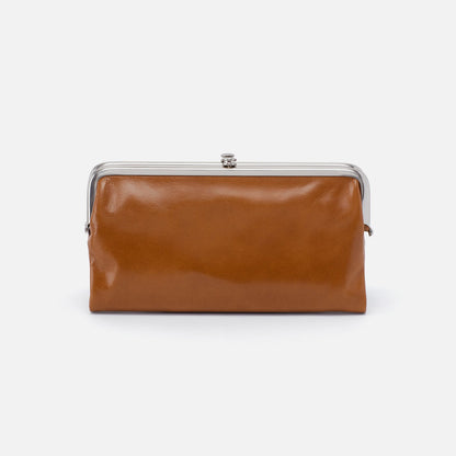 HOBO Trusted - Lauren Clutch-Wallet In Polished Leather - Truffle