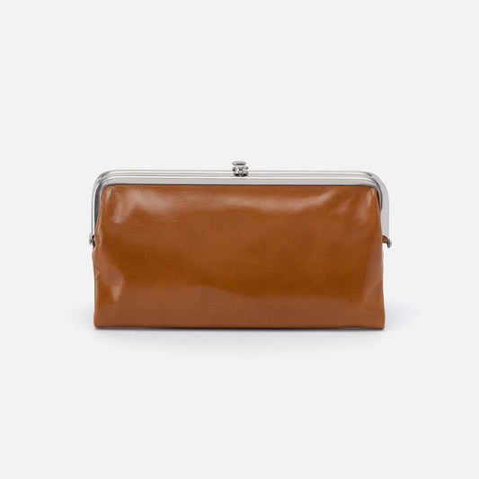 HOBO Trusted - Lauren Clutch-Wallet In Polished Leather - Truffle