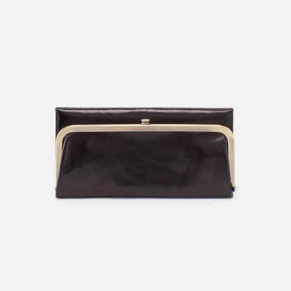 HOBO Value - Rachel Continental Wallet In Polished Leather - Black