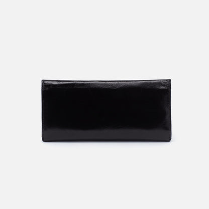HOBO Value - Rachel Continental Wallet In Polished Leather - Black
