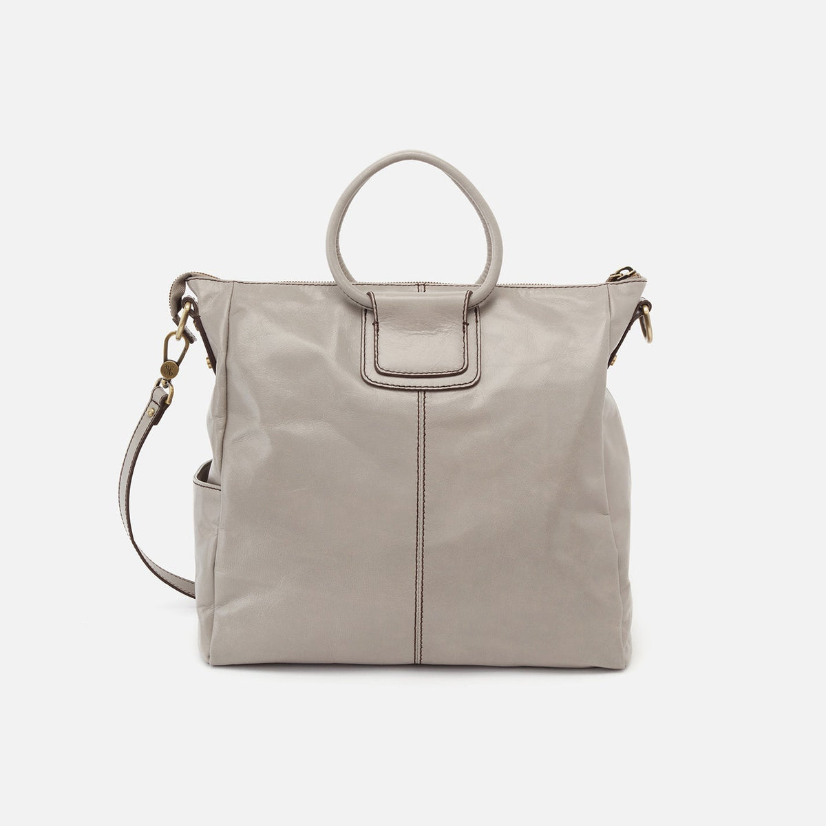 HOBO Trusted - Sheila Large Satchel in Polished Leather - Driftwood