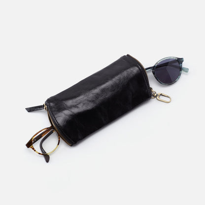 HOBO Best Price - Spark Double Eyeglass Case In Polished Leather - Black