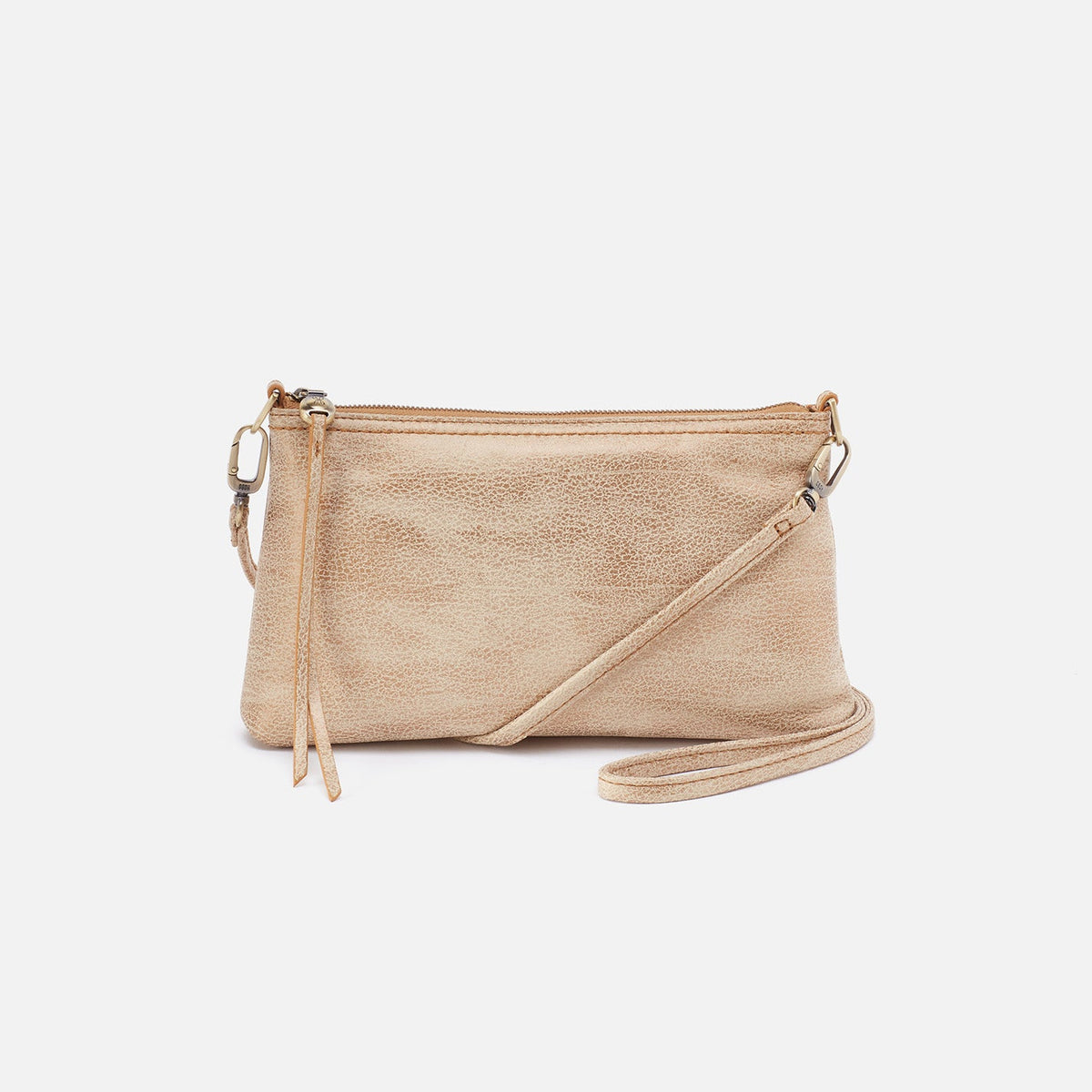 HOBO Hot Sale - Darcy Crossbody In Metallic Leather - Gold Leaf
