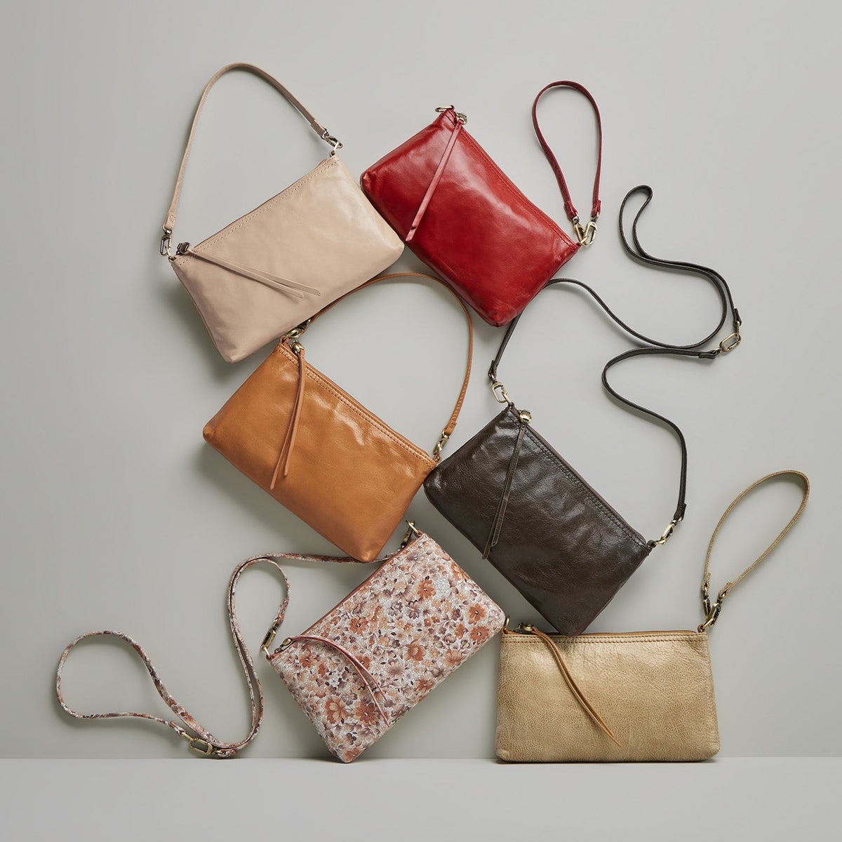 HOBO Hot Sale - Darcy Crossbody In Metallic Leather - Gold Leaf