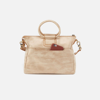 HOBO Exclusive - Sheila Medium Satchel In Metallic Leather - Gold Leaf