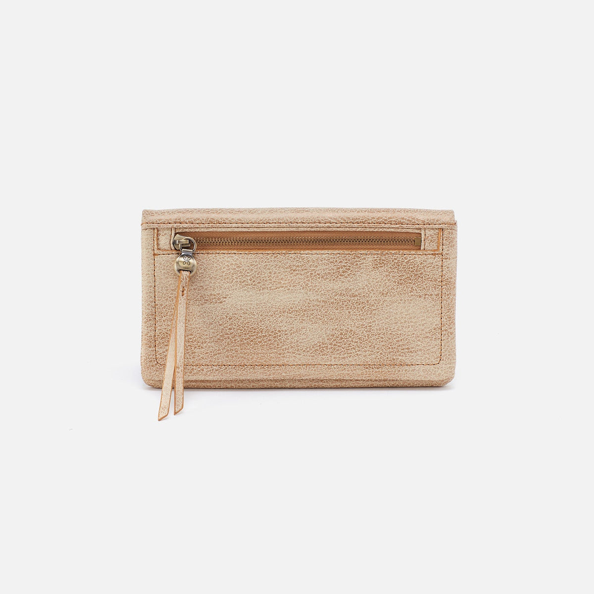 HOBO Customer Favorite - Lumen Continental Wallet In Metallic Leather - Gold Leaf