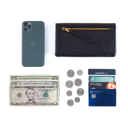 HOBO Customer Favorite - Lumen Continental Wallet In Metallic Leather - Gold Leaf