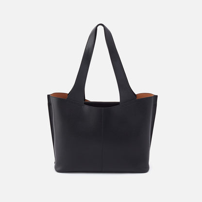 HOBO Essential - Vida Tote in Micro Pebbled Leather - Black