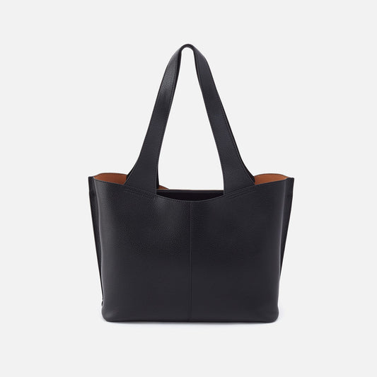 HOBO Essential - Vida Tote in Micro Pebbled Leather - Black