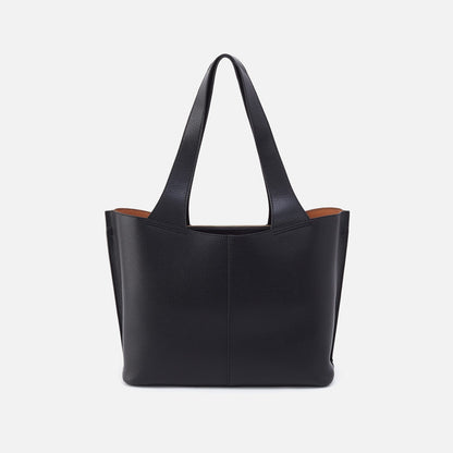 HOBO Essential - Vida Tote in Micro Pebbled Leather - Black