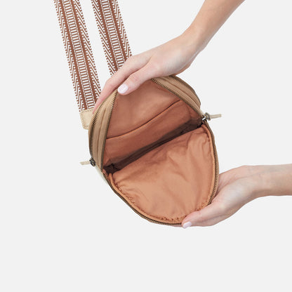 HOBO Sale - Cass Sling in Metallic Leather - Gold Leaf