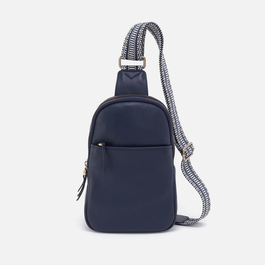 HOBO Signature - Cass Sling In Pebbled Leather - Sapphire