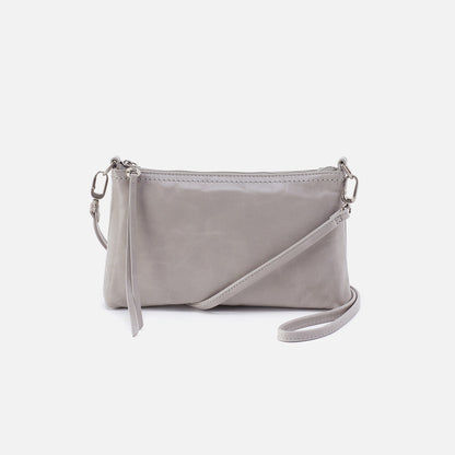 HOBO Best Price - Darcy Crossbody In Polished Leather - Light Grey