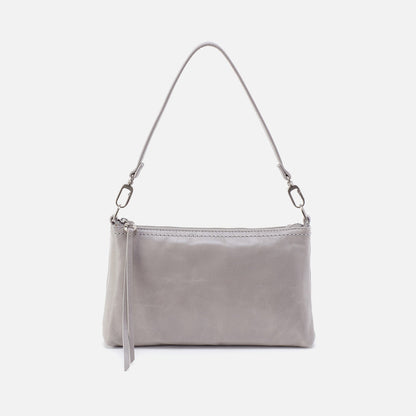 HOBO Best Price - Darcy Crossbody In Polished Leather - Light Grey