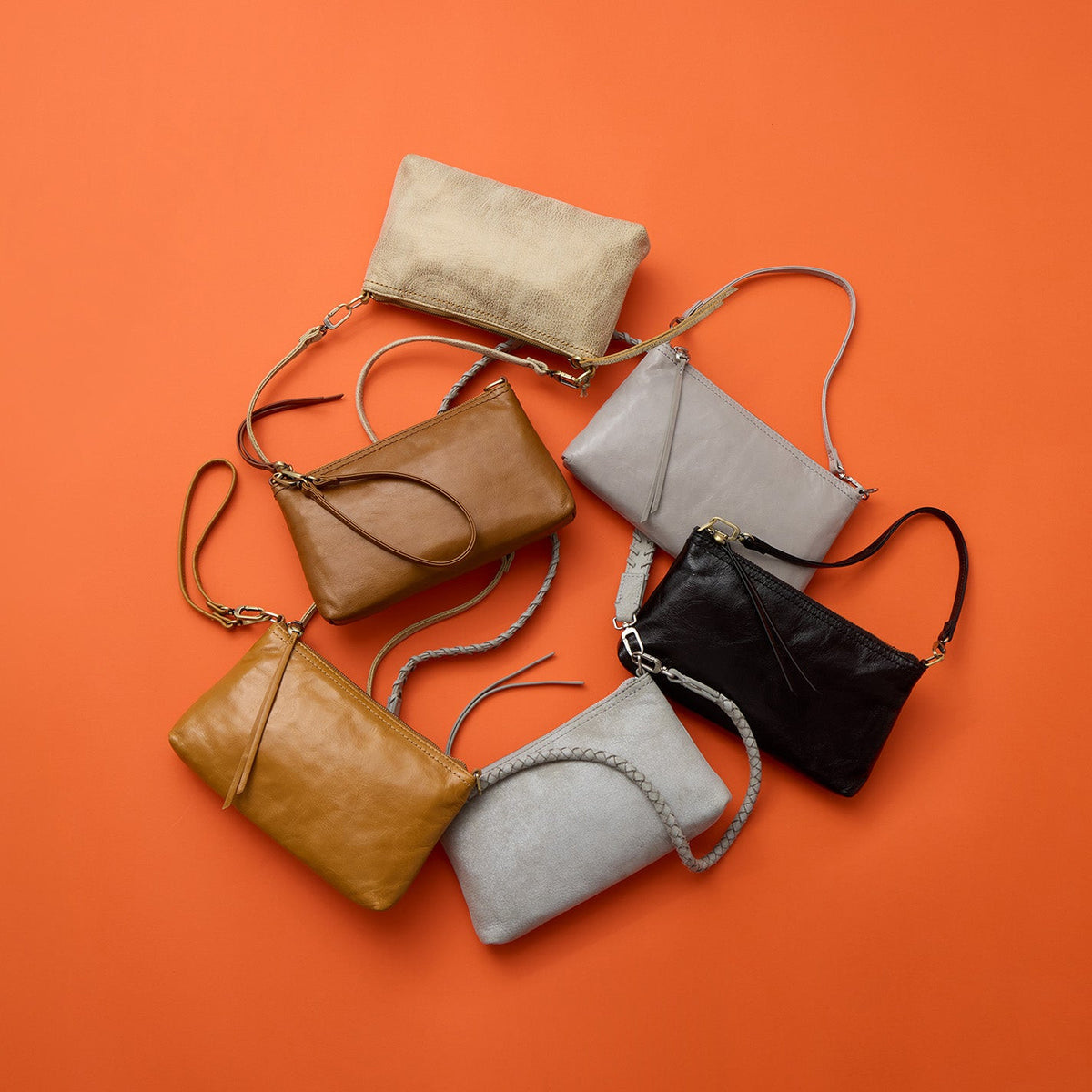 HOBO Hot Sale - Darcy Crossbody In Polished Leather - Natural