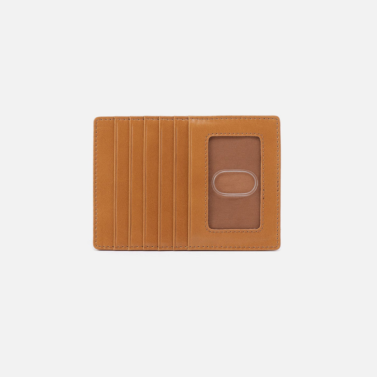 HOBO Customer Favorite - Euro Slide Card Case In Polished Leather - Natural