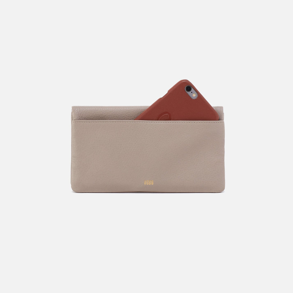 HOBO Deals - Lumen Continental Wallet In Pebbled Leather - Taupe