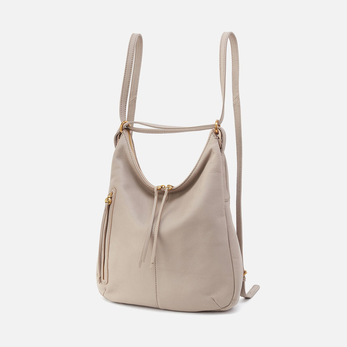 HOBO Trusted - Merrin Convertible Backpack In Pebbled Leather - Taupe