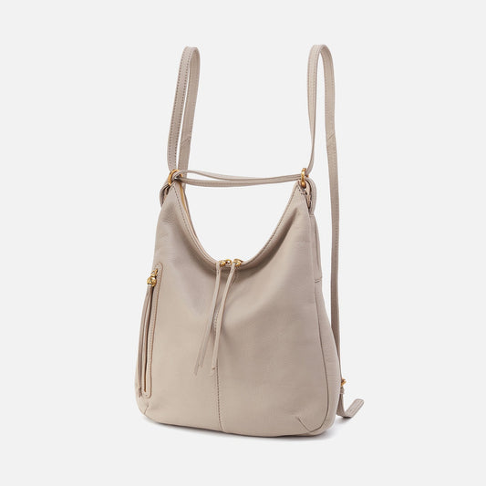 HOBO Trusted - Merrin Convertible Backpack In Pebbled Leather - Taupe