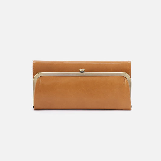 HOBO Value - Rachel Continental Wallet In Polished Leather - Natural