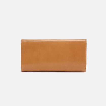 HOBO Value - Rachel Continental Wallet In Polished Leather - Natural
