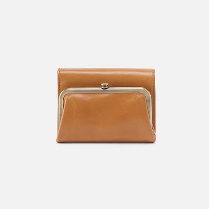 HOBO New - Robin Compact Wallet In Polished Leather - Natural