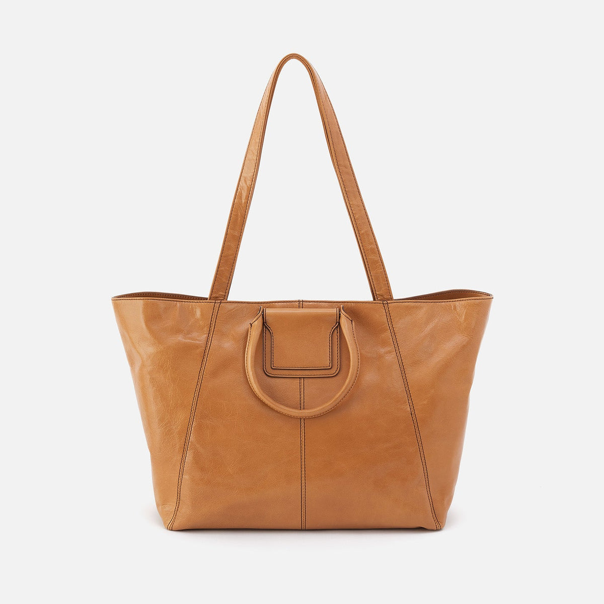 HOBO Hot Sale - Sheila East-West Tote In Polished Leather - Natural