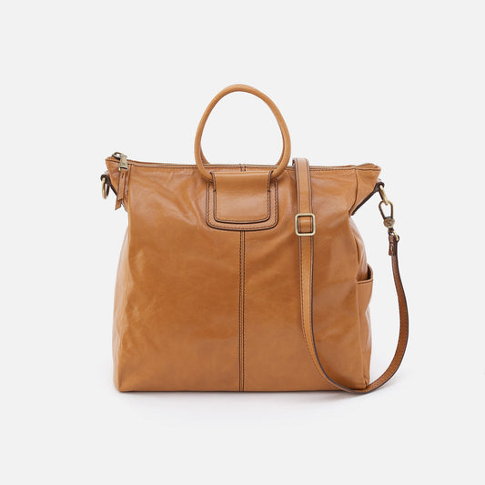 HOBO Featured - Sheila Large Satchel In Polished Leather - Natural