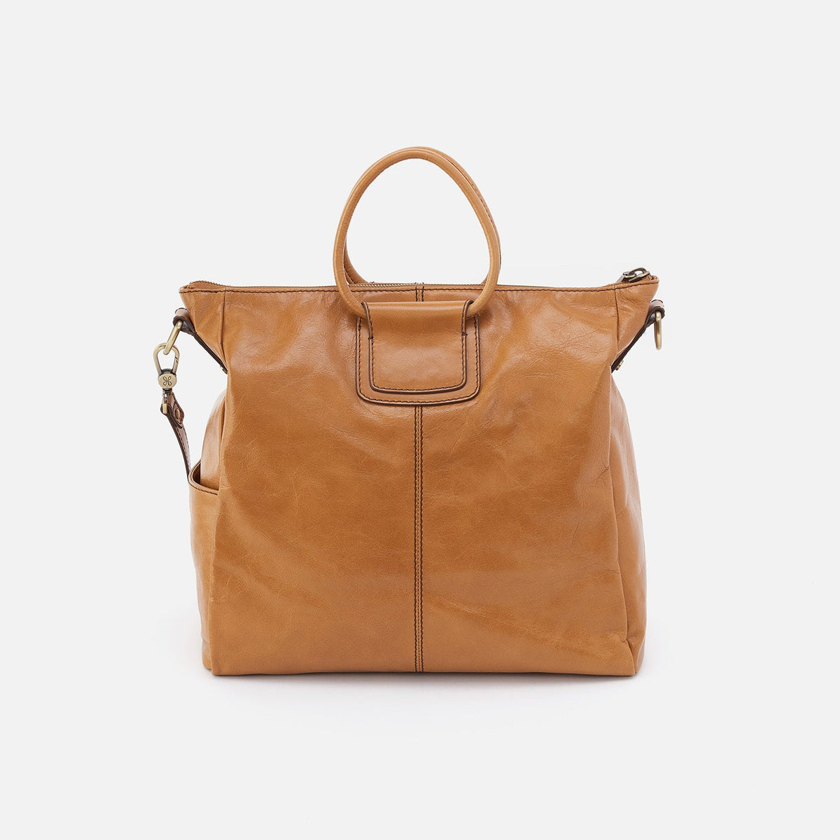 HOBO Featured - Sheila Large Satchel In Polished Leather - Natural