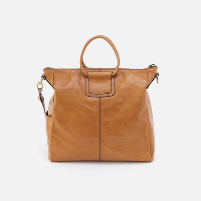 HOBO Featured - Sheila Large Satchel In Polished Leather - Natural