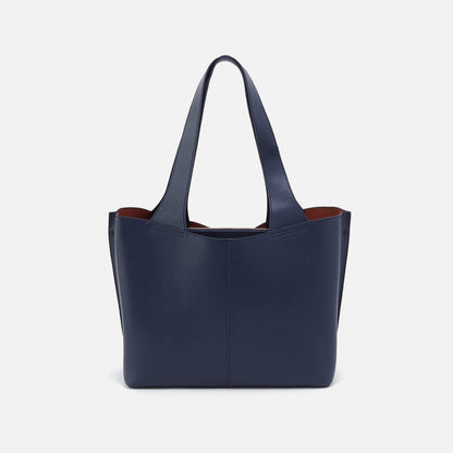 HOBO Quality - Vida Tote in Micro Pebbled Leather - Mood Indigo