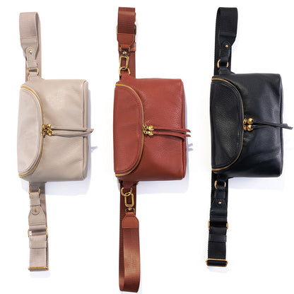 HOBO Top Pick - Fern Large Belt Bag In Pebbled Leather - Taupe