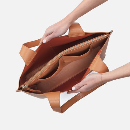HOBO Sale - Vida Large Tote in Micro Pebbled Leather - Biscuit