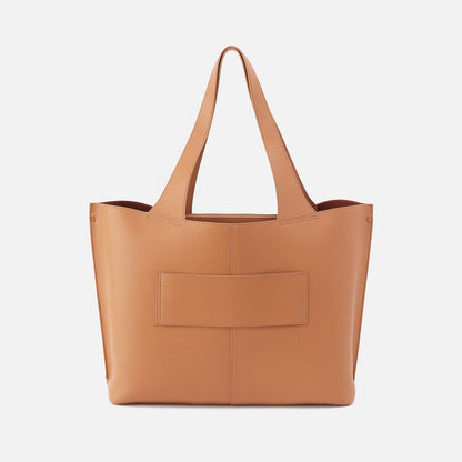 HOBO Sale - Vida Large Tote in Micro Pebbled Leather - Biscuit