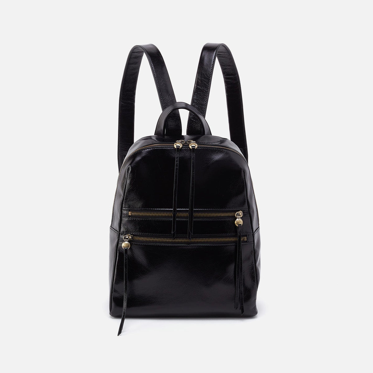HOBO Quality - Billie Backpack In Polished Leather - Black
