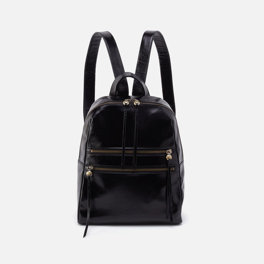 HOBO Quality - Billie Backpack In Polished Leather - Black