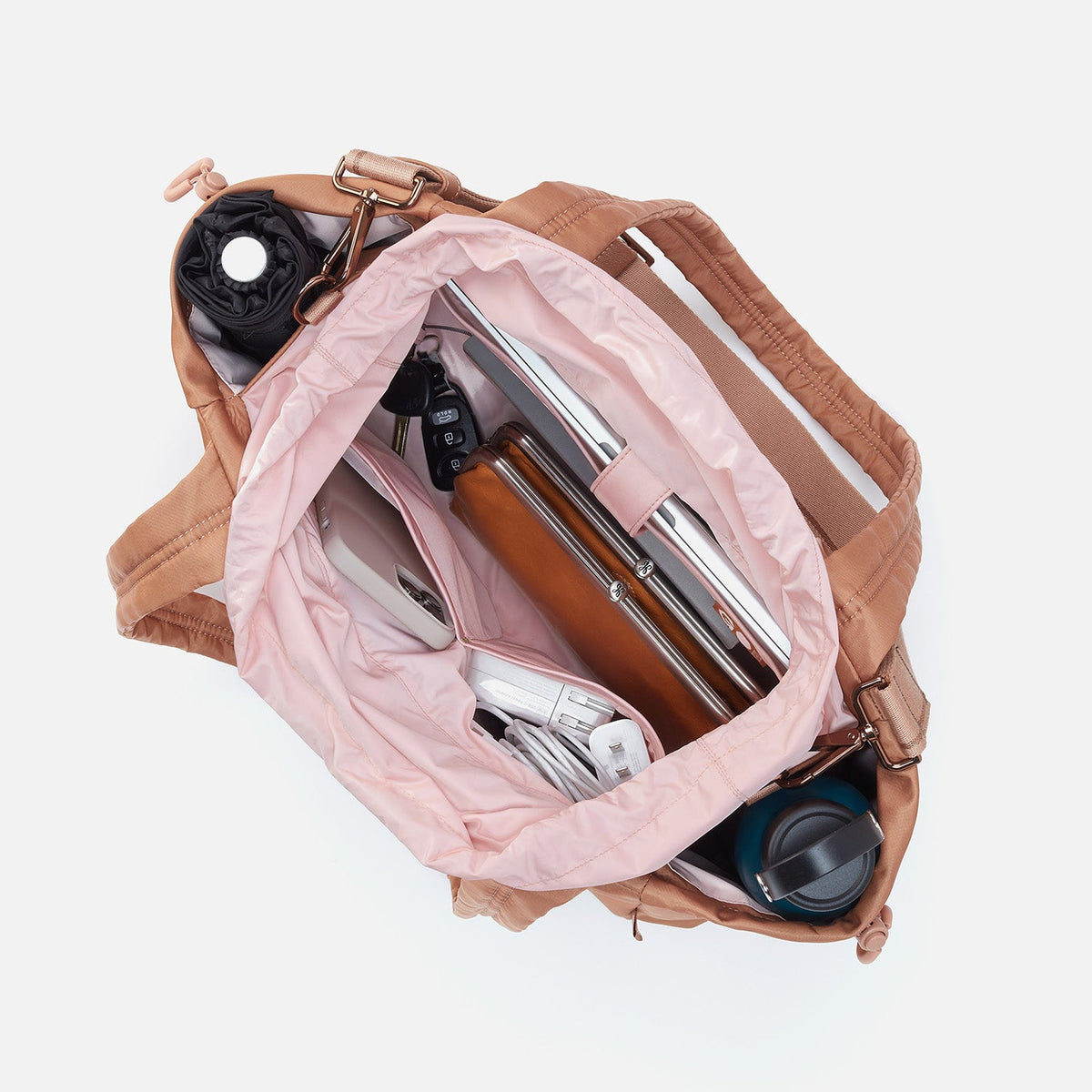 HOBO Featured - ALL IN ONE Tote in CaRefiber recycled nylon - Dune