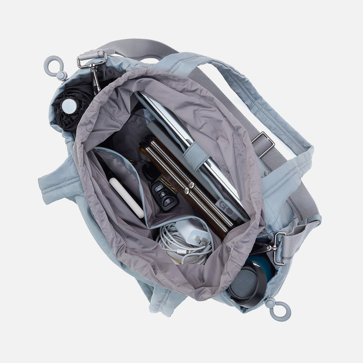 HOBO Latest - ALL IN ONE Tote in CaRefiber recycled nylon - Stone
